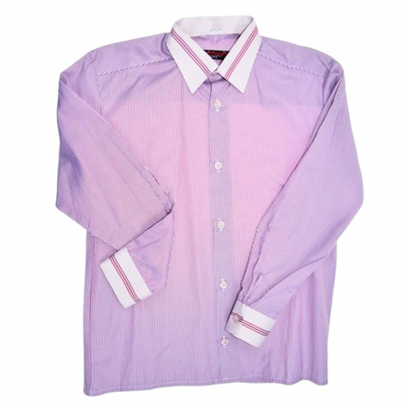 Camasi maneci lungi - Camasa cu maneca lunga, cu dungi pentru copii, Jankes Jk0904-7, Mov