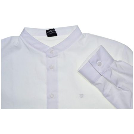 Camasa cu maneca lunga, cu guler ridicat, pentru copii, GT 0827-170, Alb [5]