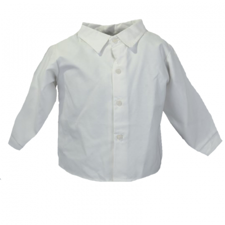 Camasi maneci lungi - Camasa cu maneca lunga pentru baieti Christopher Baby Club KSL-189C-74-cm, Alb
