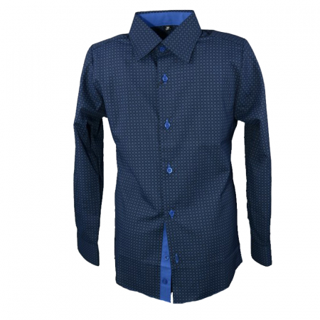 Camasi maneci lungi - Camasa cu maneca lunga pentru baieti Janke 1568-1-128-cm, Bleumarin