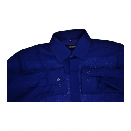 Camasa cu maneca lunga pentru baieti, Jankes JK010425-1, Bleumarin [2]