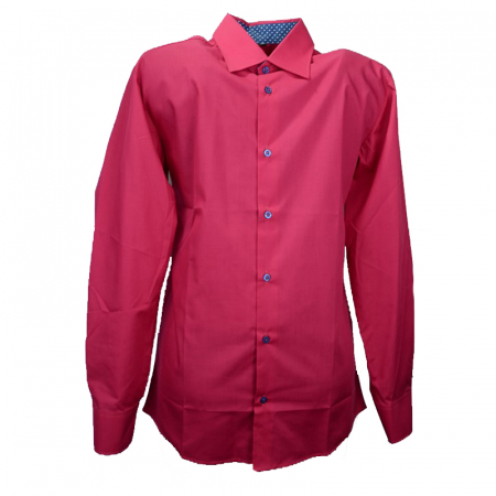 Camasi maneci lungi - Camasa cu maneca lunga pentru baieti Jankes KSL-15C-164-cm, Fucsia