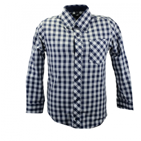 Camasi maneci lungi - Camasa cu maneca lunga pentru baieti Jankes KSL-52C-116-cm, Bleumarin