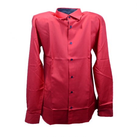 Camasi maneci lungi - Camasa cu maneca lunga pentru baieti Jankes KSL-96C-164-cm, Rosu