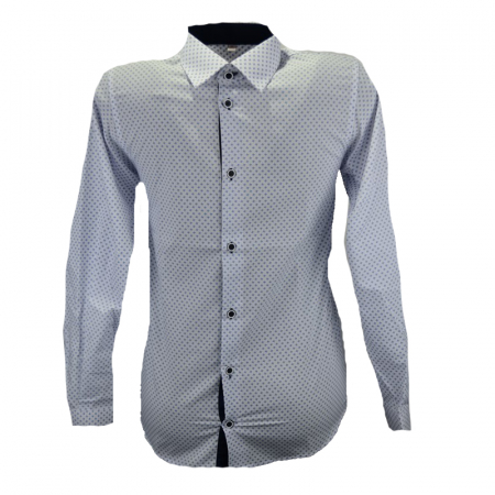 Camasi maneci lungi - Camasa cu maneca lunga pentru baieti Koszulland KSLD13-A-122-cm, Alb