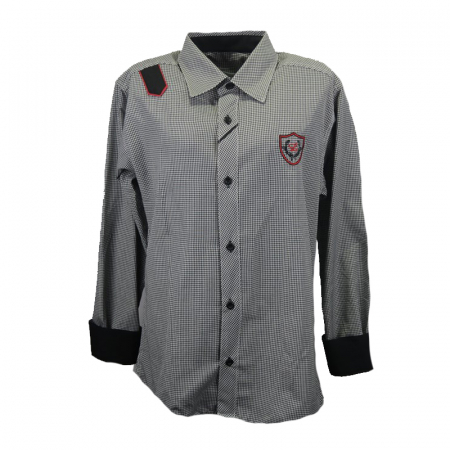 Camasi maneci lungi - Camasa cu maneca lunga pentru baieti LA Kids 1512-116-cm, Gri