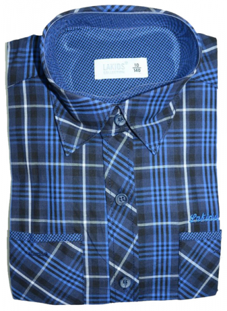 Camasa cu maneca lunga pentru baieti LA Kids 1519-A1-110-cm, Albastru [1]