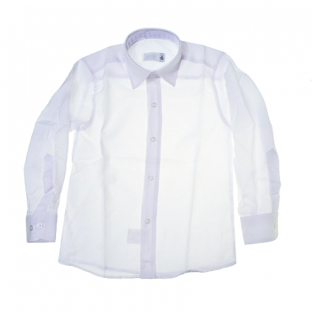 Camasi maneci lungi - Camasa cu maneca lunga pentru baieti La Kids 1696-08, Alb