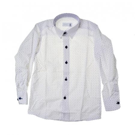 Camasi maneci lungi - Camasa cu maneca lunga pentru baieti La Kids 1798-62, Alb