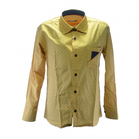 Camasi maneci lungi - Camasa cu maneca lunga pentru baieti LA Kids 1716-116, Galben