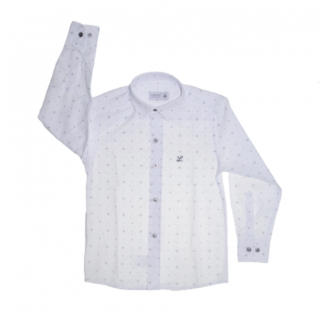 Camasi maneci lungi - Camasa cu maneca lunga pentru baieti LA Kids 1788-ALL, Alb