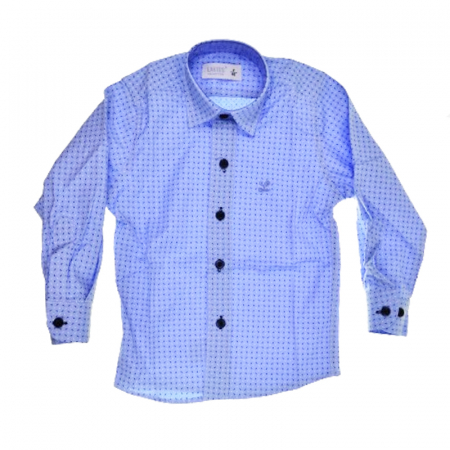 Camasi maneci lungi - Camasa cu maneca lunga pentru baieti La Kids 1798-19, Albastru