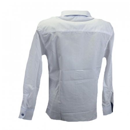 Camasa cu maneca lunga pentru baieti LA Kids KSL-111C-128-cm, Alb [1]