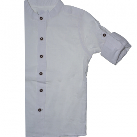 Camasa cu maneca 3/4 pentru baieti LA Kids LK1805, Alb [2]