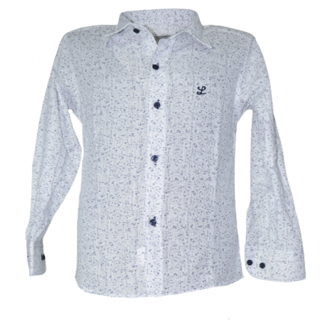 Camasi maneci lungi - Camasa cu maneca lunga pentru baieti Looks Kids LK970814, Alb