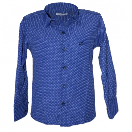 Camasi maneci lungi - Camasa cu maneca lunga pentru baieti Looks Kids LK970815, Albastru