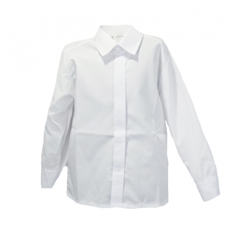Camasi maneci lungi - Camasa cu maneca lunga pentru baieti Lora LRO4-A-116-cm, Alb