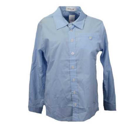 Camasi maneci lungi - Camasa cu maneca lunga pentru baieti Mikrus KSL-160C-134-cm, Albastru