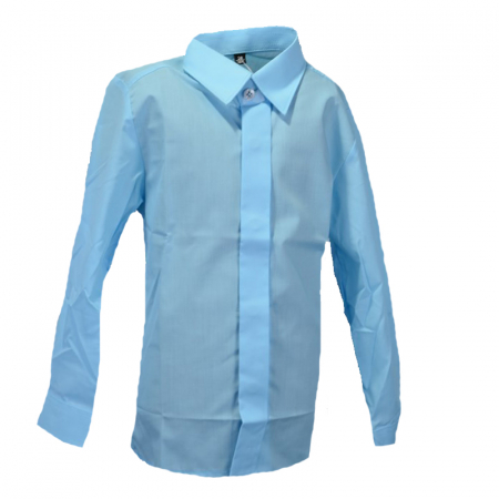 Camasi maneci lungi - Camasa cu maneca lunga pentru baieti Mini Junior KSL-127C-98-cm, Albastru