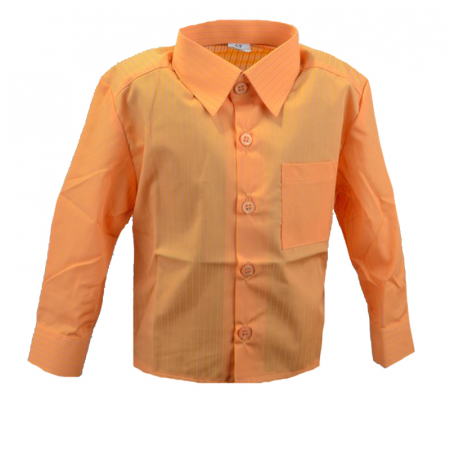 Camasi maneci lungi - Camasa cu maneca lunga pentru baieti Mini Junior KSL-134C-74-cm, Portocaliu