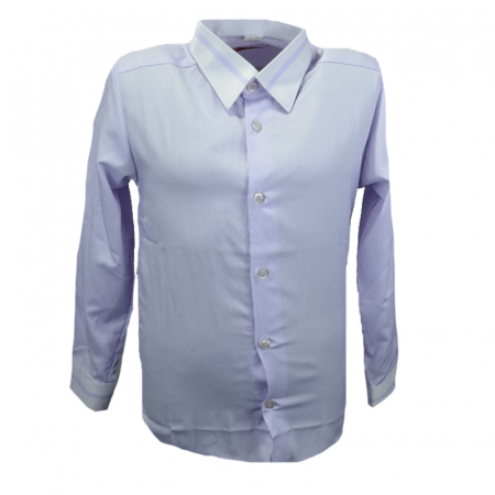 Camasi maneci lungi - Camasa cu maneca lunga pentru baieti Mini Junior KSL-152C-1-164-cm, Mov