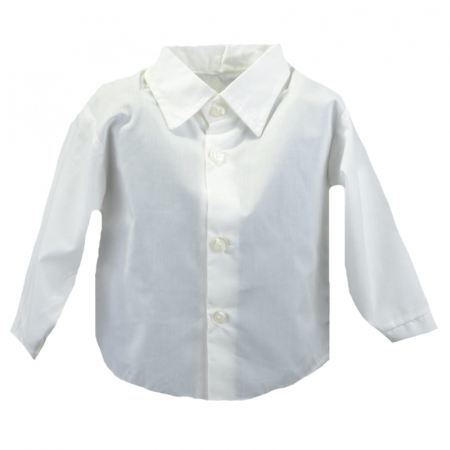Camasi maneci lungi - Camasa cu maneca lunga pentru baieti Mini Junior KSL-166C-74-cm, Alb