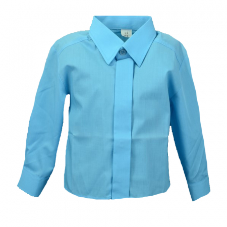 Camasi maneci lungi - Camasa cu maneca lunga pentru baieti Mini Junior KSL-188C-68-cm, Albastru