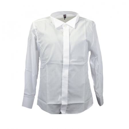 Camasi maneci lungi - Camasa cu maneca lunga pentru baieti Mini Junior KSL-76C-128-cm, Alb