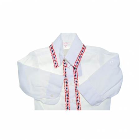 Camasa cu maneca lunga pentru copii, Christopher Baby Club CST020425, Alb [2]