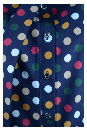 Camasa cu maneca lunga pentru fete Mini Junior BFN-1-134-cm, Bleumarin [1]