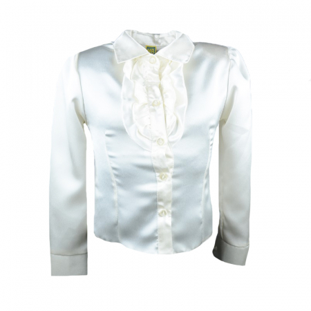 Camasi fete maneca lunga - Camasa cu maneca lunga pentru fete Mini Junior CFMJ-10-128, Crem