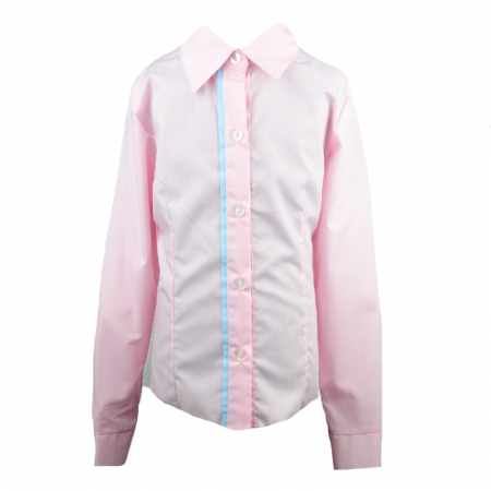 Camasi fete maneca lunga - Camasa cu maneca lunga pentru fete Mini Junior CFMJ-2-128, Roz