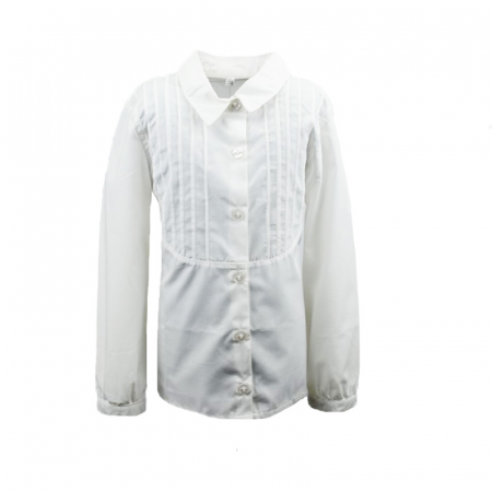 Camasi fete maneca lunga - Camasa cu maneca lunga pentru fete Mini Junior CFMJ-33-110, Crem
