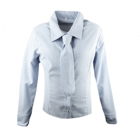 Camasi fete maneca lunga - Camasa cu maneca lunga pentru fete Mini Junior CFMJ-8-140, Albastru