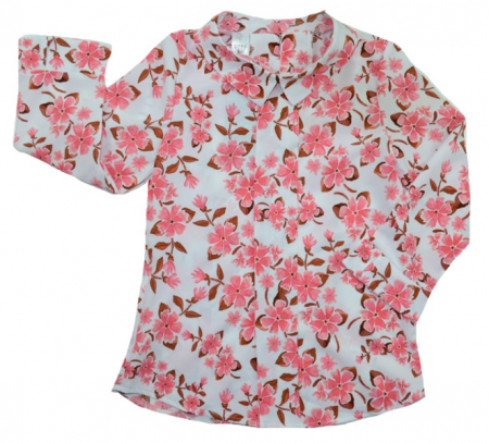 Camasi fete maneca lunga - Camasa cu maneca lunga pentru fete Umbo UMB25-C-1-128-cm, Coral