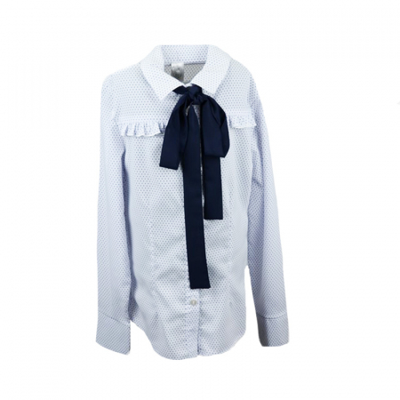 Camasi fete maneca lunga - Camasa cu maneca lunga pentru fete Umbo UMB5A-140, Alb