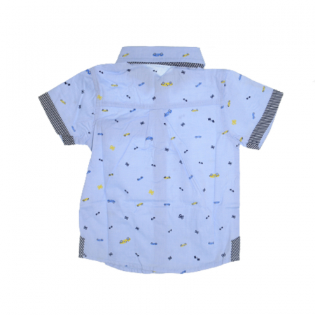 Camasa cu maneca scurta pentru baieti Happy House JF-1863D, Albastru [1]