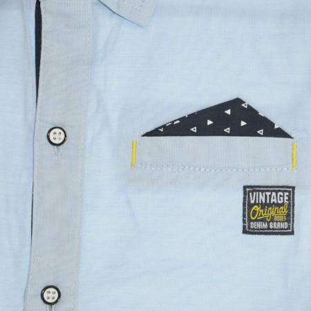 Camasa cu maneca scurta pentru baieti Happy House JF-1868A, Albastru [2]