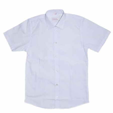 Camasi maneci scurte - Camasa cu maneca scurta pentru baieti Koszulland 080623-2, Alb