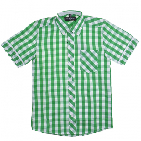 Camasi maneci scurte - Camasa cu maneca scurta pentru baieti Jankes 280623-1, Verde