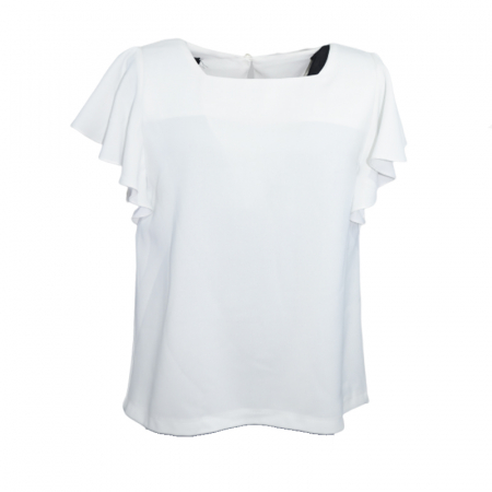 Bluza,camasi elegante fete maneca scurta - Bluza cu maneca scurta pentru fete Mini Junior IGM-15, Alb