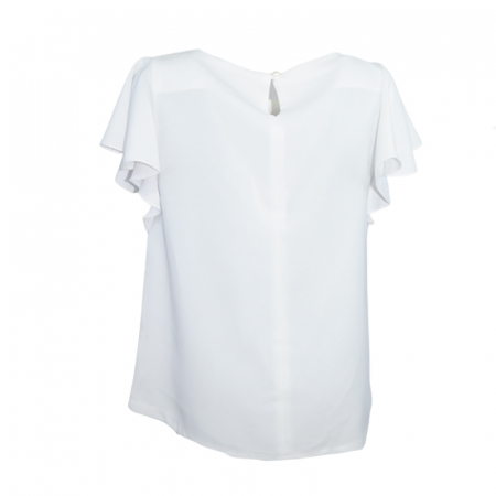 Bluza cu maneca scurta pentru fete Mini Junior IGM-15, Alb [1]