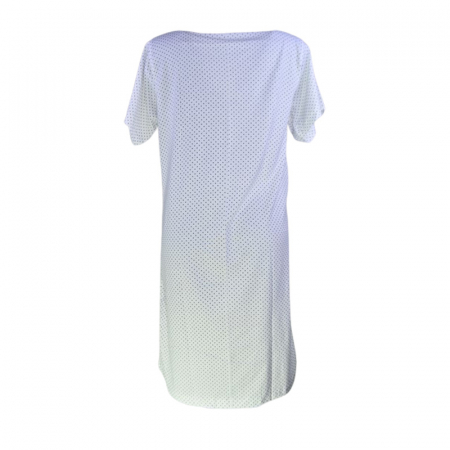 Camasa de noapte, cu maneca scurta, cu buline, pentru alaptat, Sevgi 3194A3, Alb [2]