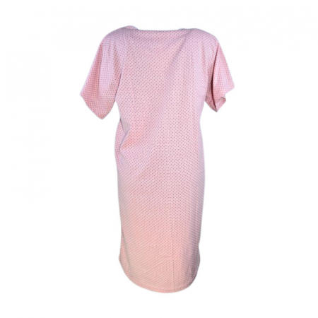 Camasa de noapte, cu maneca scurta, cu buline, pentru alaptat, Sevgi 3194C2, Coral [2]