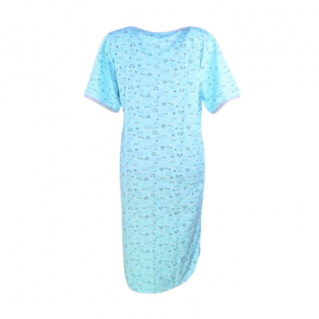 Camasa de noapte, cu maneca scurta, pentru alaptat, Sevgi 3295A2, Albastru [2]