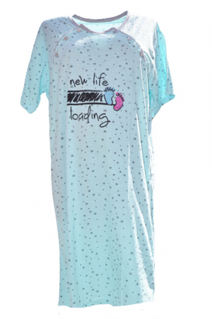 Pijamale si camasi gravide - Camasa de noapte pentru alaptat 3198GR, Gri