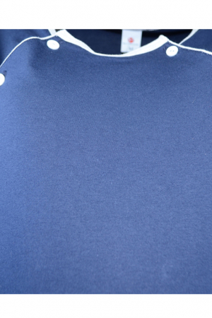 Camasa de noapte pentru alaptat Marcinkowski 3026A, Bleumarin [2]