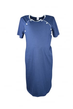 Camasa de noapte pentru alaptat Marcinkowski 3026A, Bleumarin [0]