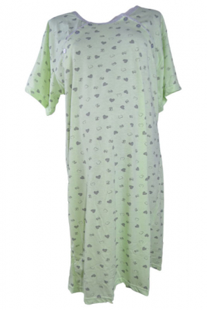 Pijamale si camasi gravide - Camasa de noapte pentru alaptat Sevgi CNA030823, Verde