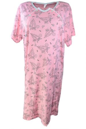 Pijamale si camasi gravide - Camasa de noapte pentru alaptat New Star 21345, Roz